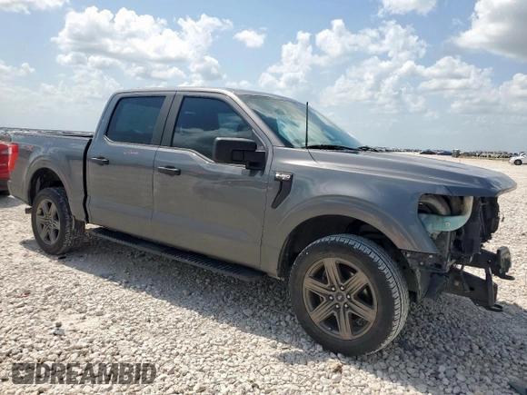 2021 Ford F-150 XL with VIN 1FTFW1E56MKD38046, listed as a Copart auction lot 61674525 with 89,477 mi miles and Salvage title. Bid and sale history available at DreamBid. Image 4.