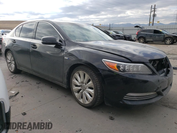 2016 Acura RLX Hybrid Advance with VIN JH4KC2F90GC000329, listed as a Copart auction lot 44647055 with 80,742 mi miles and Salvage Title. Bid and sale history available at carsss.com. Image 4.