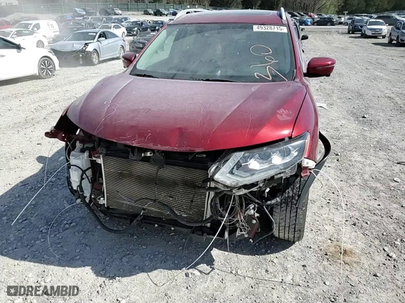 2019 Nissan Rogue SL with VIN 5N1AT2MT1KC757112, listed as a Copart auction lot 49328715 with 50,774 mi miles and Salvage Title. Bid and sale history available at carsss.com. Image 12.