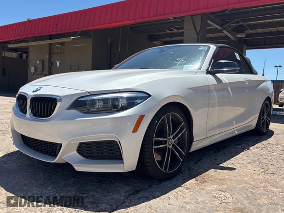 2018 BMW 2 Series M240i with VIN WBA2N1C56JVC28015, listed as a Copart auction lot 55881055 with 68,268 mi miles and Clean Title. Bid and sale history available at carsss.com. Image 2.