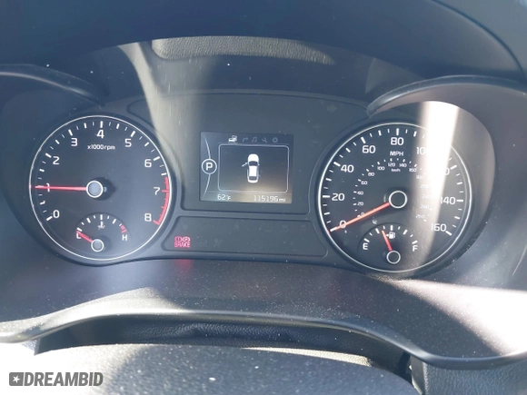 2017 Kia Optima EX with VIN 5XXGU4L30HG126899, listed as a IAAI auction lot 41701811 with 115,196 mi miles. Bid and sale history available at carsss.com. Image 7.