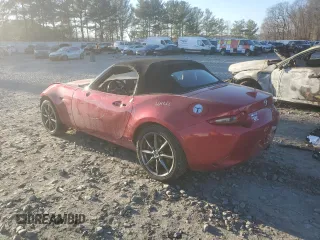 2017 Mazda MX-5 Miata Grand Touring with VIN JM1NDAD75H0123957, listed as a Copart auction lot 88411355 with 34,310 mi miles and Salvage title. Bid and sale history available at DreamBid. Image 2.
