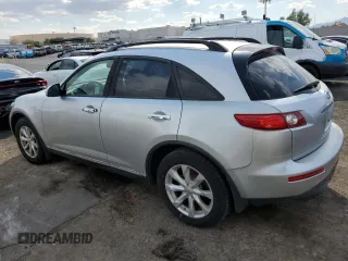 2006 Infiniti FX z VIN JNRAS08U06X105191, wystawiony jako Copart lot #70907784 z przebiegiem 169 050 mil mil oraz Szkody całkowita. Historia ofert i sprzedaży dostępna na DreamBid. Obrazek 2.