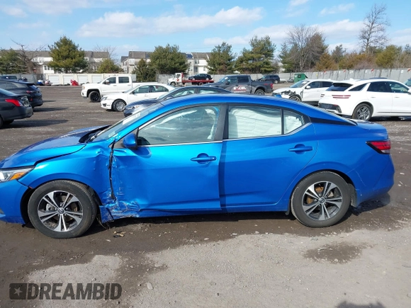 2022 Nissan Sentra SV with VIN 3N1AB8CV7NY307265, listed as a IAAI auction lot 41537717 with 67,647 mi miles. Bid and sale history available at carsss.com. Image 14.