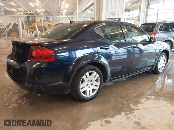 2012 Dodge Avenger SE with VIN 1C3CDZAB4CN111636, listed as a IAAI auction lot 41525179 with 202,779 mi miles. Bid and sale history available at carsss.com. Image 4.