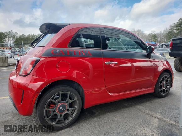 2013 FIAT 500 Turbo with VIN 3C3CFFHHXDT746395, listed as a Copart auction lot 44839585 with 72,442 mi miles and Clean Title. Bid and sale history available at carsss.com. Image 4.