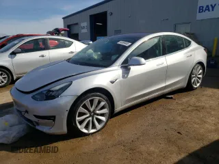 2018 Tesla Model 3 Long Range Battery with VIN 5YJ3E1EB1JF069197, listed as a Copart auction lot 48069465 with Not Provided miles and Salvage Title. Bid and sale history available at DreamBid. Image 1.