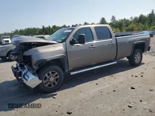 2014 Chevrolet Silverado 3500HD SRW LTZ z VIN 1GC4K1E81EF137811, wystawiony jako Copart lot #71555844 z przebiegiem 157 082 mil mil oraz Szkoda całkowita • Salvage title. Historia ofert i sprzedaży dostępna na DreamBid. Obrazek 1.