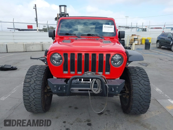 2018 Jeep Wrangler Unlimited Rubicon с VIN 1C4HJXFG4JW156506, выставлен на аукционе IAAI как лот 42246880 с пробегом 57 062 миль миль и . История ставок и продаж доступна на DreamBid. Изображение 12.