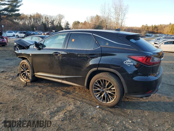 2021 Lexus RX 350 F Sport with VIN 2T2SZMDA0MC280258, listed as a Copart auction lot 84429474 with Not provided miles and Salvage title. Bid and sale history available at DreamBid. Image 2.
