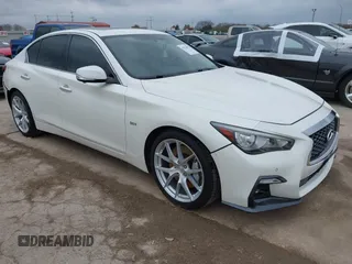 2020 Infiniti Q50 3.0t LUXE with VIN JN1EV7AP4LM200455, listed as a IAAI auction lot 41514036 with 76,441 mi miles. Bid and sale history available at carsss.com. Image 1.