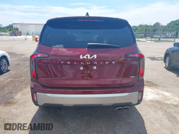 2023 Kia Telluride SX X-Pro with VIN 5XYP5DGC9PG384453, listed as a IAAI auction lot 42556697 with 4,641 mi miles and . Bid and sale history available at DreamBid. Image 17.