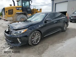 2017 Kia Optima SX Limited with VIN 5XXGV4L28HG132647, listed as a Copart auction lot 56496915 with 144,889 mi miles and Salvage title. Bid and sale history available at DreamBid. Image 1.