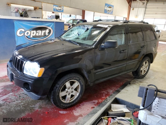 2007 Jeep Grand Cherokee Laredo with VIN 1J8GR48K07C643354, listed as a Copart auction lot 51635435 with 164,444 mi miles and Salvage Title. Bid and sale history available at carsss.com. Image 1.
