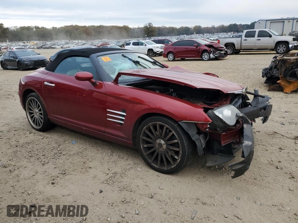 2005 Chrysler Crossfire with VIN 1C3AN55L45X059075, listed as a Copart auction lot 83189904 with 55,570 mi miles and Salvage Title. Bid and sale history available at DreamBid. Image 4.