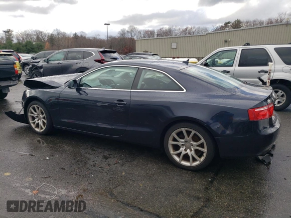 2012 Audi A5 2.0T Premium with VIN WAUCFAFR2CA000813, listed as a Copart auction lot 81277934 with 157,319 mi miles and Salvage Title. Bid and sale history available at carsss.com. Image 2.