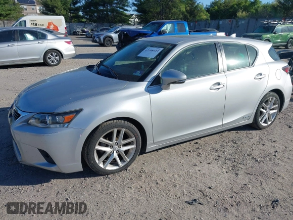 2014 Lexus CT 200h with VIN JTHKD5BH0E2189479, listed as a IAAI auction lot 42108923 with 114,519 mi miles and . Bid and sale history available at DreamBid. Image 2.