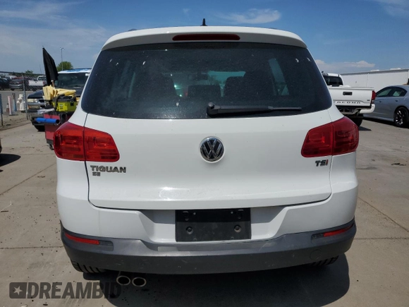 2016 Volkswagen Tiguan SEL with VIN WVGAV7AX8GW581339, listed as a Copart auction lot 52997855 with 47,096 mi miles and Salvage Title. Bid and sale history available at DreamBid. Image 6.