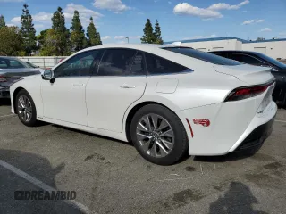 2023 Toyota Mirai XLE with VIN JTDAAAAA4PA009853, listed as a Copart auction lot 51687695 with 27,638 mi miles and Salvage Title. Bid and sale history available at DreamBid. Image 2.