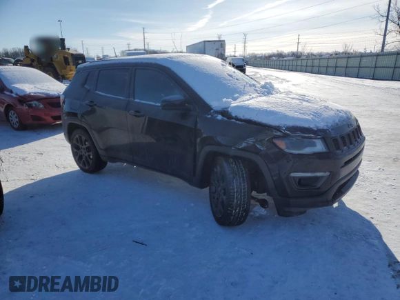 2020 Jeep Compass High Altitude z VIN 3C4NJDCB1LT119268, wystawiony jako Copart lot #45556775 z przebiegiem 56 628 mil mil oraz Nie do naprawy • Non repairable. Historia ofert i sprzedaży dostępna na DreamBid. Obrazek 4.