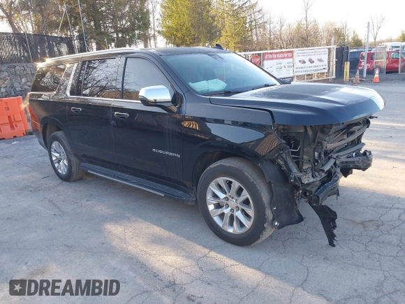 2023 Chevrolet Suburban Premier with VIN 1GNSKFKD3PR263697, listed as a IAAI auction lot 41903910 with 31,574 mi miles and . Bid and sale history available at DreamBid. Image 1.