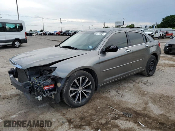 2012 Chrysler 200 Limited with VIN 1C3CCBCB4CN191088, listed as a Copart auction lot 53318964 with 184,065 mi miles and Salvage Title. Bid and sale history available at carsss.com. Image 1.