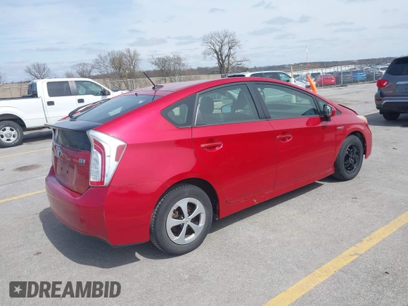 2013 Toyota Prius One with VIN JTDKN3DU5D0344180, listed as a IAAI auction lot 41961084 with 90,173 mi miles and . Bid and sale history available at DreamBid. Image 4.