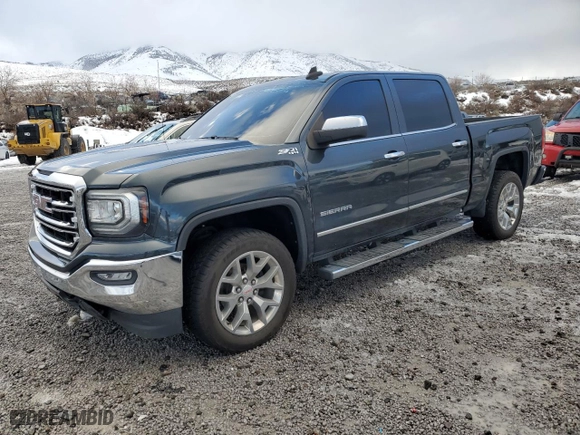 2018 GMC Sierra 1500 SLT with VIN 3GTU2NEJ3JG361858, listed as a Copart auction lot 45517935 with 56,912 mi miles and Salvage Title. Bid and sale history available at carsss.com. Image 1.