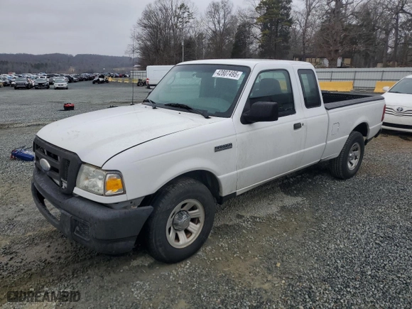 2007 Ford Ranger XL with VIN 1FTYR14U97PA60839, listed as a Copart auction lot 42807495 with 162,078 mi miles and Salvage Title. Bid and sale history available at carsss.com. Image 1.
