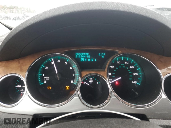 2011 Buick Enclave CXL-1 with VIN 5GAKRBED1BJ360625, listed as a Copart auction lot 80906914 with 212,364 mi miles and Salvage Title. Bid and sale history available at carsss.com. Image 9.