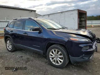 2016 Jeep Cherokee Limited with VIN 1C4PJMDB1GW240079, listed as a Copart auction lot 49233105 with 195,374 mi miles and Salvage Title. Bid and sale history available at carsss.com. Image 4.