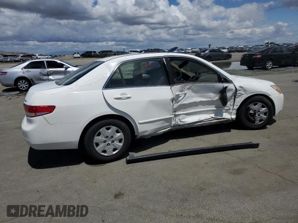 2004 Honda Accord LX z VIN JHMCM563X4C039584, wystawiony jako Copart lot #56711435 z przebiegiem 188 011 mil mil oraz Szkoda całkowita • Salvage title. Historia ofert i sprzedaży dostępna na DreamBid. Obrazek 3.