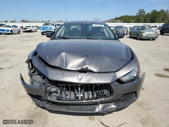 2017 Maserati Ghibli S with VIN ZAM57RSA7H1205182, listed as a Copart auction lot 46237335 with 74,119 mi miles and Salvage Title. Bid and sale history available at carsss.com. Image 5.