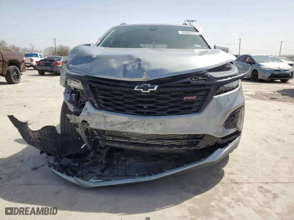 2024 Chevrolet Equinox RS with VIN 3GNAXMEG5RS235651, listed as a Copart auction lot 49004705 with 20,580 mi miles and Salvage Title. Bid and sale history available at carsss.com. Image 5.