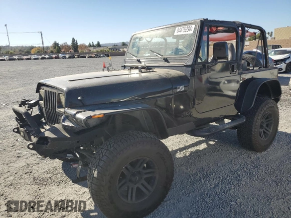 1995 Jeep Wrangler S with VIN 1J4FY19P7SP209782, listed as a Copart auction lot 84476294 with 157,029 mi miles and Salvage Title. Bid and sale history available at carsss.com. Image 1.