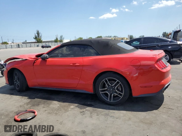 2018 Ford Mustang EcoBoost Premium with VIN 1FATP8UH4J5138707, listed as a Copart auction lot 52499475 with 92,254 mi miles and Salvage title. Bid and sale history available at DreamBid. Image 2.