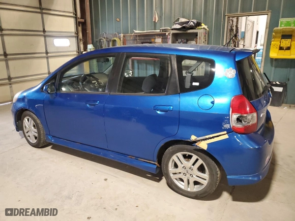 2008 Honda Fit Sport with VIN JHMGD38678S040880, listed as a Copart auction lot 52441015 with 246,662 mi miles and Clean Title. Bid and sale history available at carsss.com. Image 2.