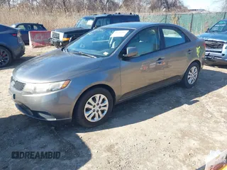 2011 Kia Forte EX with VIN KNAFU4A28B5357581, listed as a IAAI auction lot 41756806 with 296,355 mi miles. Bid and sale history available at carsss.com. Image 2.