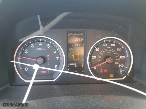 2009 Honda CR-V EX-L with VIN 5J6RE38739L029171, listed as a Copart auction lot 49231145 with 109,534 mi miles and Salvage Title. Bid and sale history available at carsss.com. Image 9.