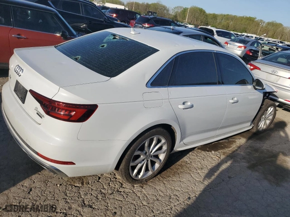 2019 Audi A4 Premium with VIN WAUDNAF47KA025426, listed as a Copart auction lot 49261634 with NaN miles and Salvage Title. Bid and sale history available at carsss.com. Image 3.