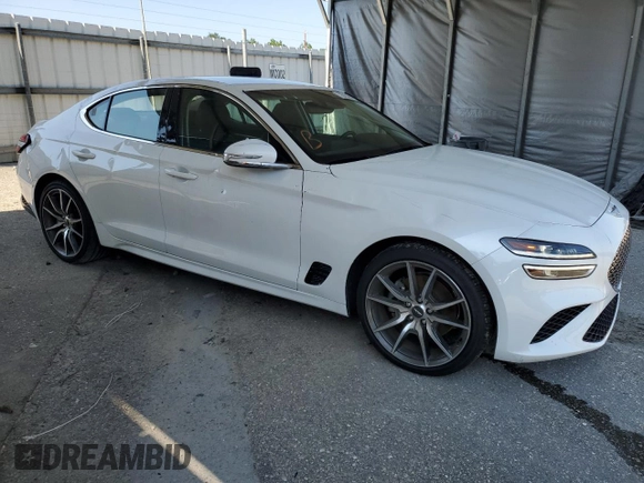 2023 Genesis G70 2.0T with VIN KMTG34TA0PU131807, listed as a Copart auction lot 66194774 with 12,185 mi miles and Salvage Title. Bid and sale history available at DreamBid. Image 4.