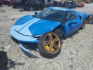 2024 Ferrari 296 GTB z VIN ZFF99SLA8R0304477, wystawiony jako Copart lot #61744074 z przebiegiem Nie podano mil oraz Szkody całkowita. Historia ofert i sprzedaży dostępna na DreamBid. Obrazek 1.