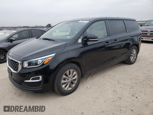 2020 Kia Sedona LX with VIN KNDMB5C13L6633283, listed as a Copart auction lot 46041775 with 83,065 mi miles and Salvage Title. Bid and sale history available at carsss.com. Image 1.