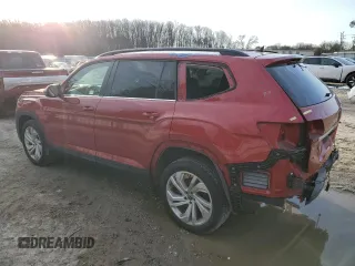 2021 Volkswagen Atlas SE z VIN 1V2HP2CA1MC540023, wystawiony jako Copart lot #45391835 z przebiegiem 63 372 mil mil oraz Szkoda całkowita • Salvage title. Historia ofert i sprzedaży dostępna na DreamBid. Obrazek 2.