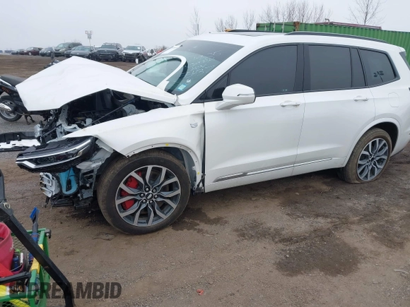 2023 Cadillac XT6 AWD Sport with VIN 1GYKPHRS1PZ155437, listed as a IAAI auction lot 41758495 with 22,949 mi miles. Bid and sale history available at carsss.com. Image 20.