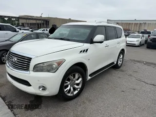 2014 Infiniti QX80 z VIN JN8AZ2NF3E9554806, wystawiony jako Copart lot #59925155 z przebiegiem 185 769 mil mil oraz Czysty tytuł • Clean title. Historia ofert i sprzedaży dostępna na DreamBid. Obrazek 2.