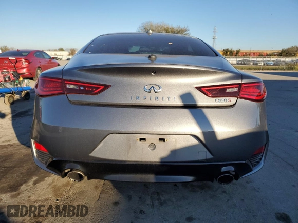 2017 Infiniti Q60 Red Sport 400 with VIN JN1FV7EK4HM610120, listed as a Copart auction lot 36831923 with 42,484 mi miles and . Bid and sale history available at carsss.com. Image 6.