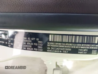 2016 Jeep Renegade Limited с VIN ZACCJADT4GPC89599, выставлен на аукционе IAAI как лот 42464981 с пробегом 154 272 миль миль и . История ставок и продаж доступна на DreamBid. Изображение 9.