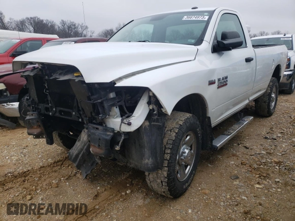 2015 Ram 2500 Tradesman with VIN 3C6MR5AJ5FG685040, listed as a Copart auction lot 36674973 with 80,088 mi miles and Salvage title. Bid and sale history available at DreamBid. Image 1.