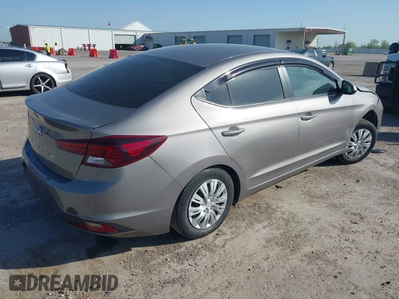 2020 Hyundai Elantra SE with VIN KMHD74LF7LU105230, listed as a IAAI auction lot 41997855 with 119,456 mi miles. Bid and sale history available at carsss.com. Image 4.